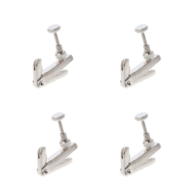 MICRO AFINADORES CROMADOS PLATEADOS PARA VIOLÍN (UNIDAD)