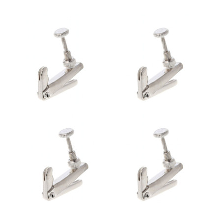 MICRO AFINADORES CROMADOS PLATEADOS PARA VIOLÍN (UNIDAD)